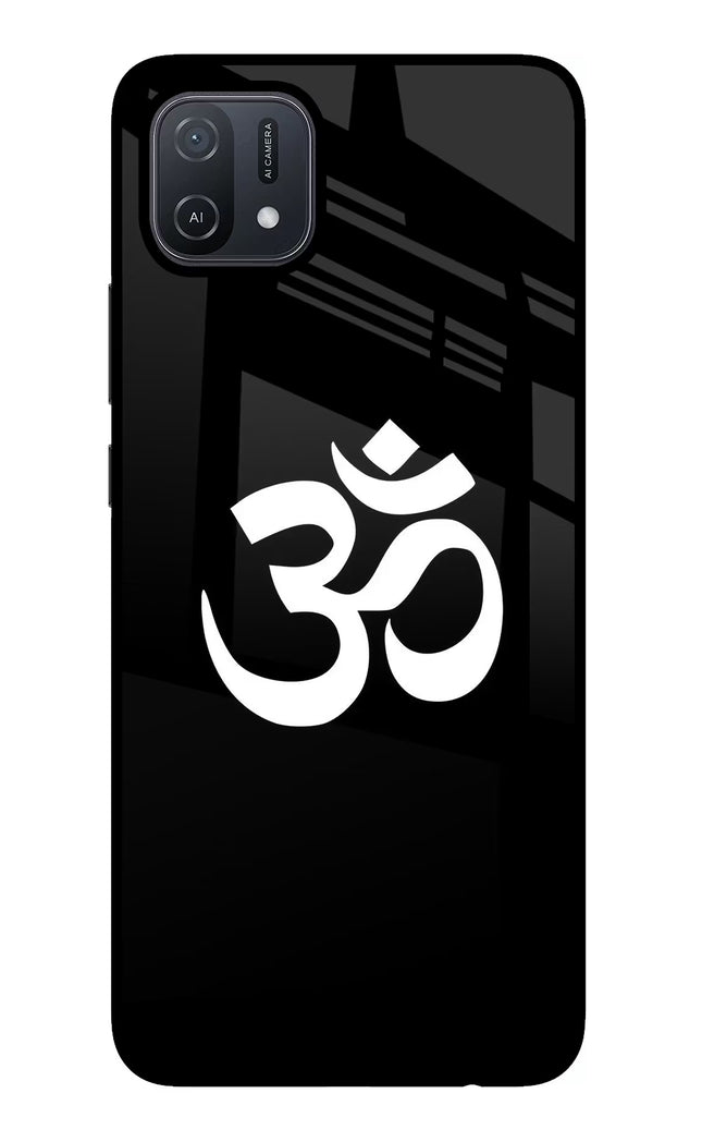 Om Oppo A16 Glass Case Back Cover by Casekaro