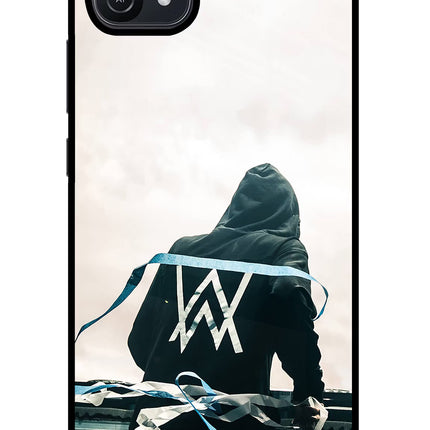 Alan Walker Oppo A16 Glass Case Back Cover by Casekaro