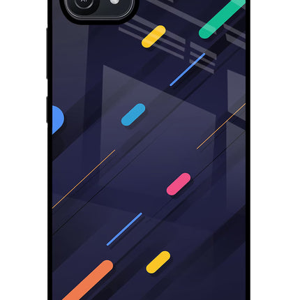Abstract Design Oppo A16 Glass Case Back Cover by Casekaro