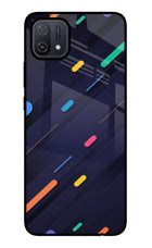 Abstract Design Oppo A16 Glass Case Back Cover by Casekaro