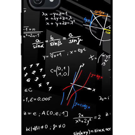 Mathematics Formula Oppo A16 Glass Case Back Cover by Casekaro