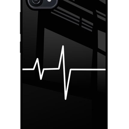 Heart Beats Oppo A16 Glass Case Back Cover by Casekaro