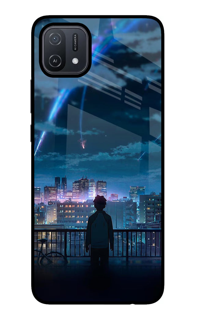 Anime Oppo A16 Glass Case Back Cover by Casekaro