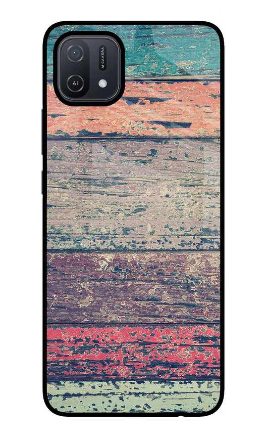 Colourful Wall Oppo A16 Glass Case