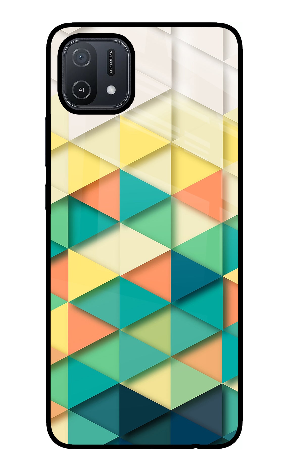 Abstract Oppo A16 Back Cover