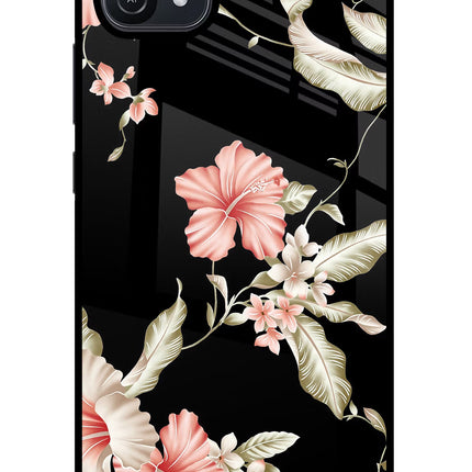 Flowers Oppo A16 Glass Case Back Cover by Casekaro