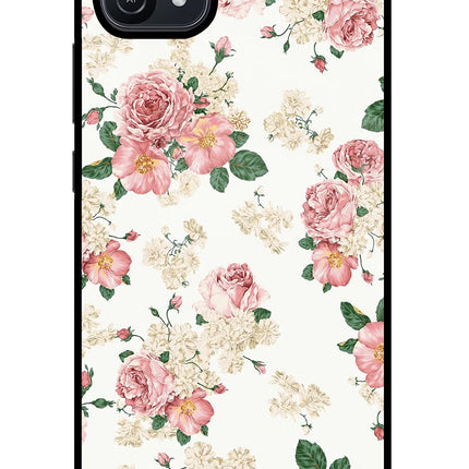 Flowers Oppo A16 Glass Case Back Cover by Casekaro