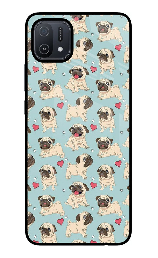 Pug Dog Oppo A16 Glass Case