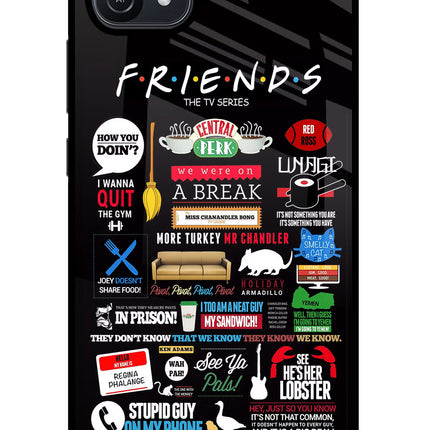 FRIENDS Oppo A16 Glass Case Back Cover by Casekaro