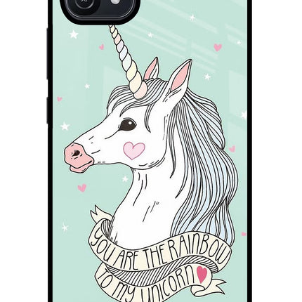Unicorn Wallpaper Oppo A16 Glass Case Back Cover by Casekaro