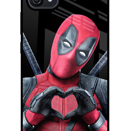 Deadpool Oppo A16 Glass Case Back Cover by Casekaro