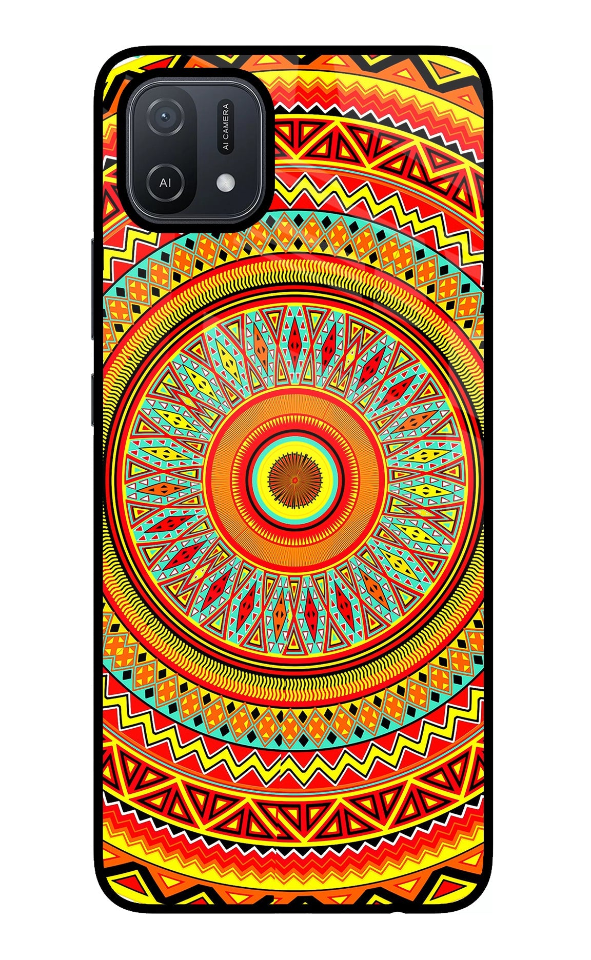 Mandala Pattern Oppo A16 Back Cover