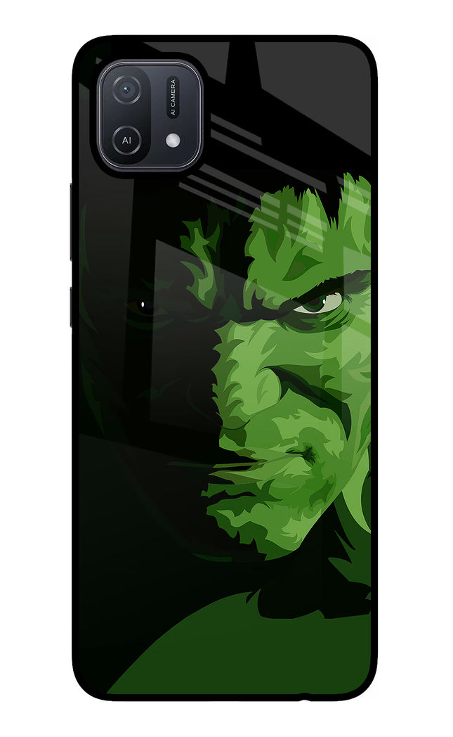 HULK Oppo A16 Glass Case Back Cover by Casekaro