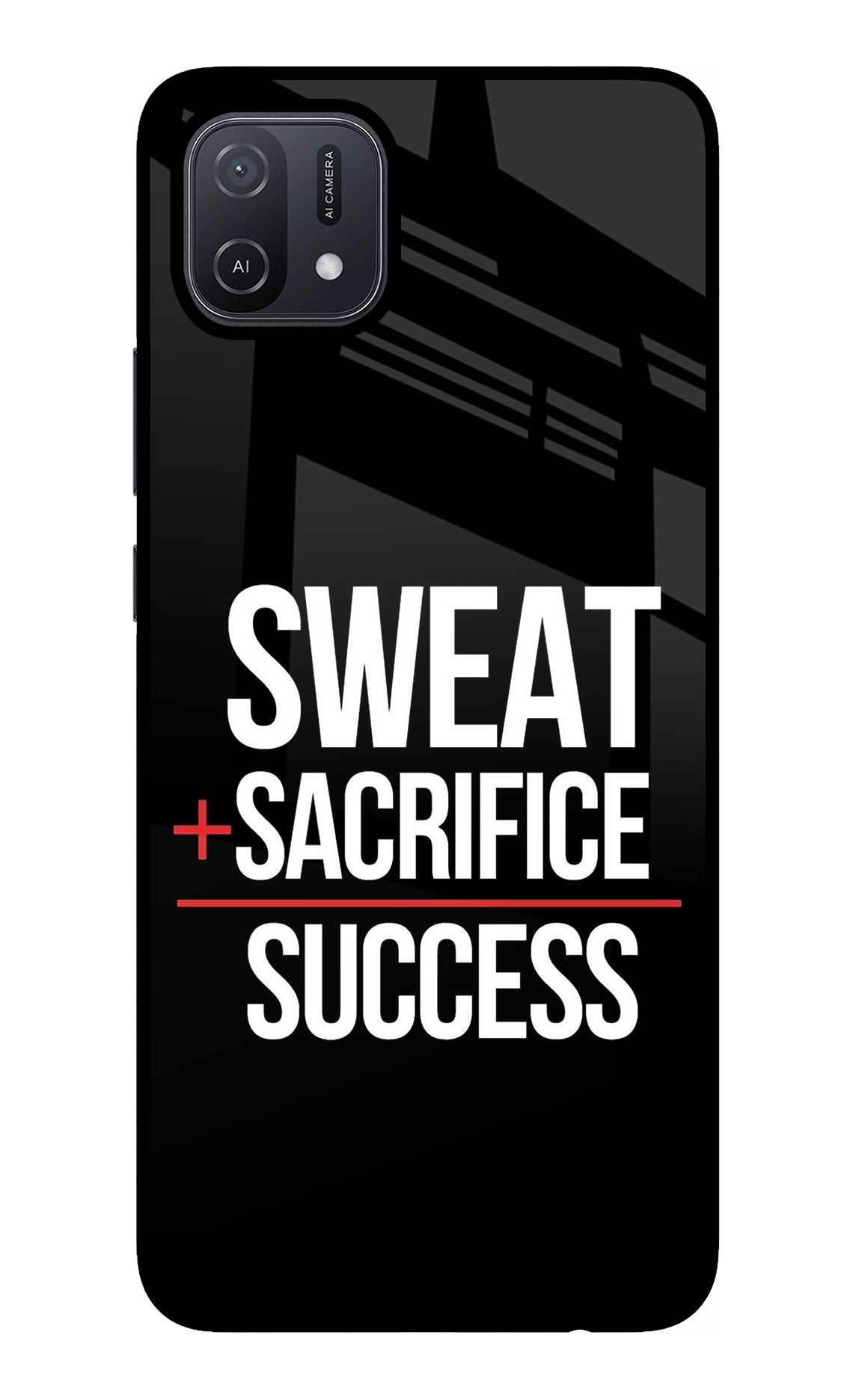 Sweat Sacrifice Success Oppo A16 Back Cover