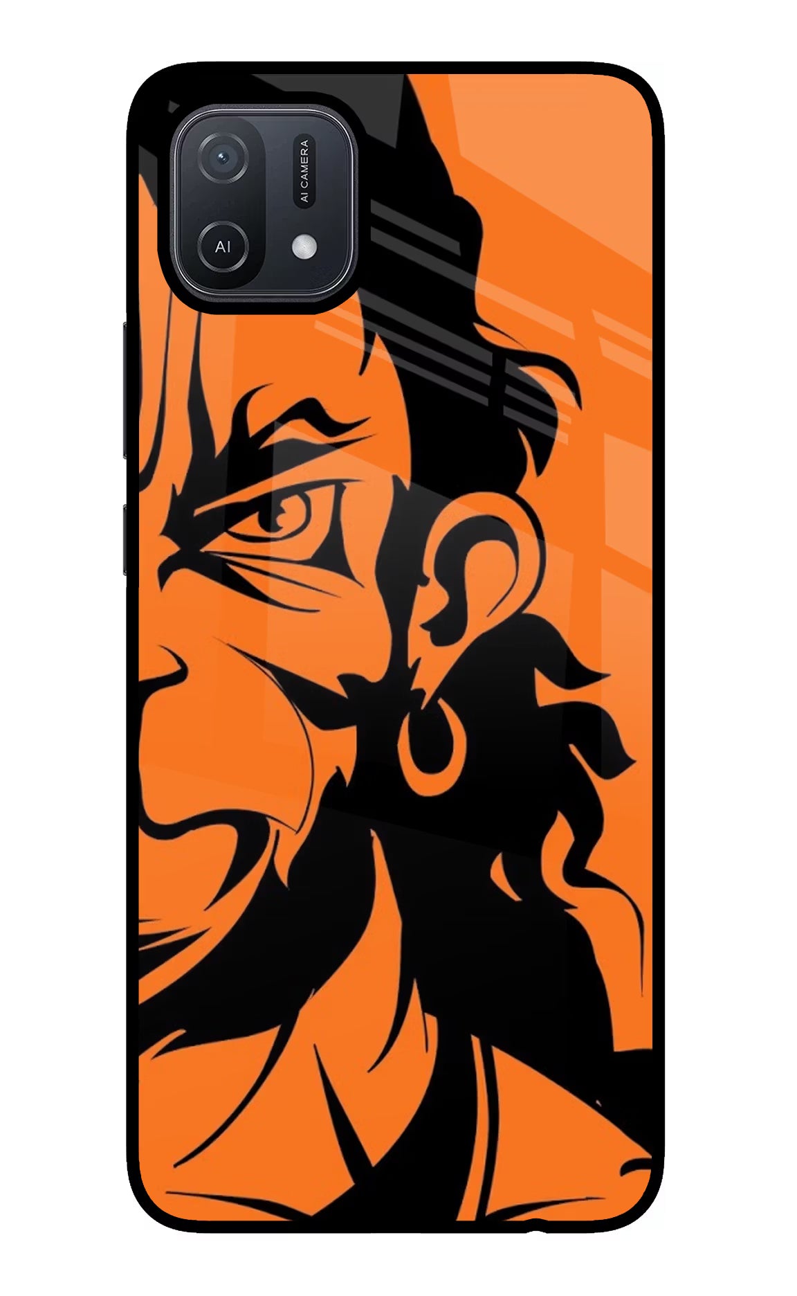 Hanuman Oppo A16 Glass Case Back Cover by Casekaro