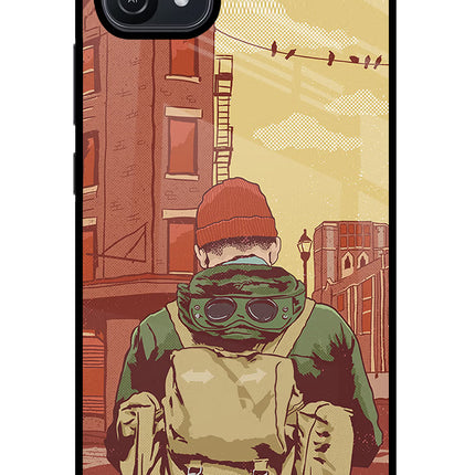 Adventurous Oppo A16 Glass Case Back Cover by Casekaro