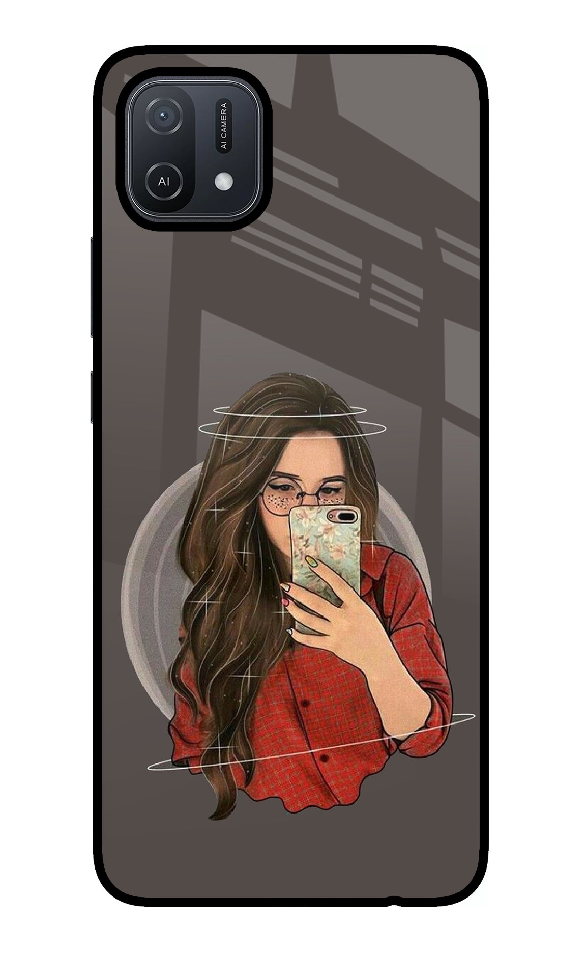 Selfie Queen Oppo A16 Glass Case