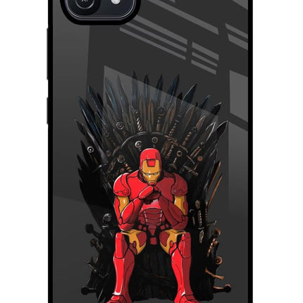 Ironman Throne Oppo A16 Glass Case Back Cover by Casekaro