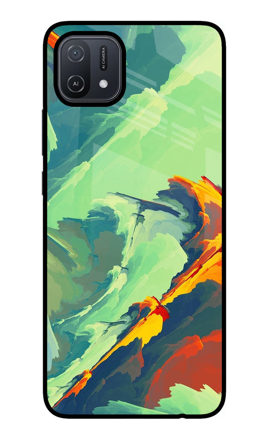 Paint Art Oppo A16 Glass Case