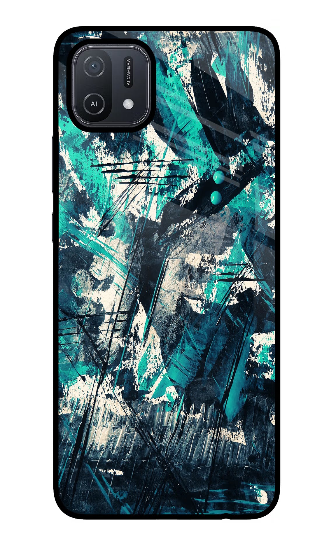 Artwork Oppo A16 Glass Case Back Cover by Casekaro
