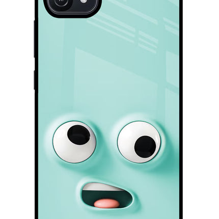 Funny Cartoon Oppo A16 Glass Case Back Cover by Casekaro