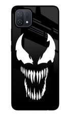 Venom Oppo A16 Glass Case Back Cover by Casekaro
