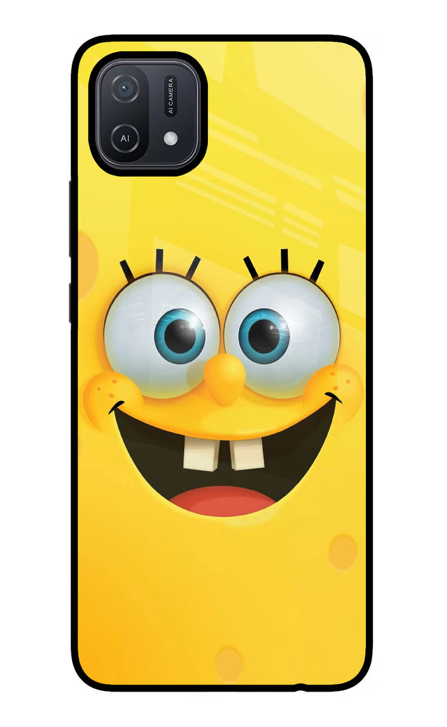 Sponge 1 Oppo A16 Glass Case Back Cover by Casekaro