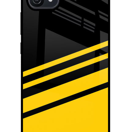 Yellow Shades Oppo A16 Glass Case Back Cover by Casekaro