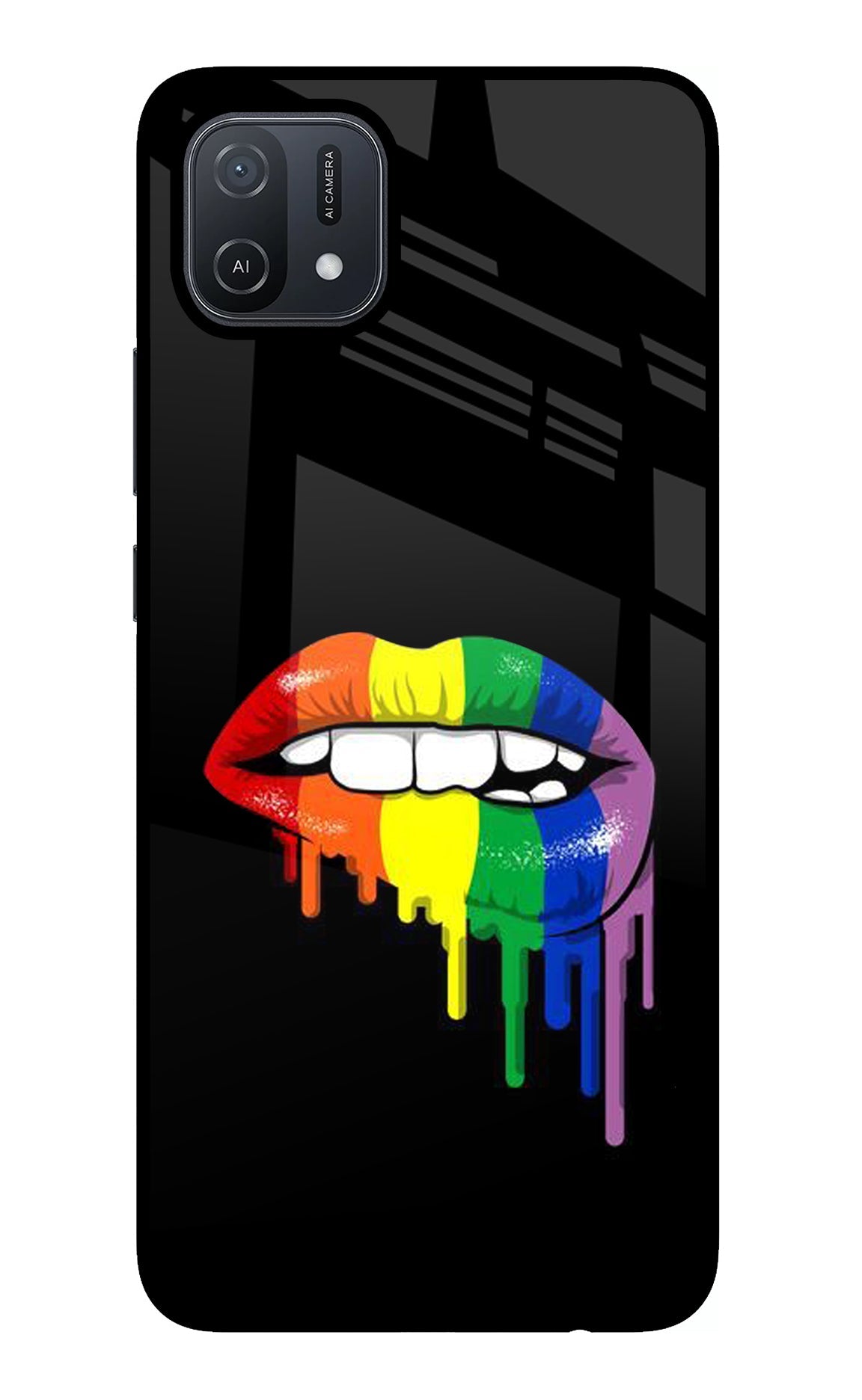 Lips Biting Oppo A16 Back Cover