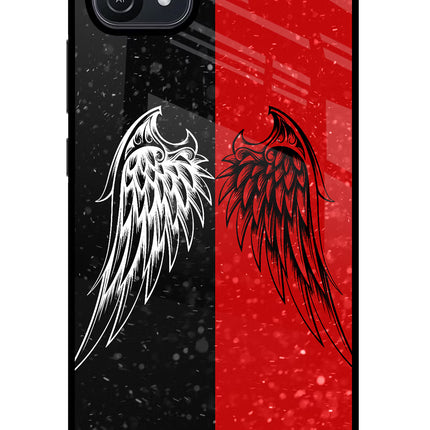 Wings Oppo A16 Glass Case Back Cover by Casekaro