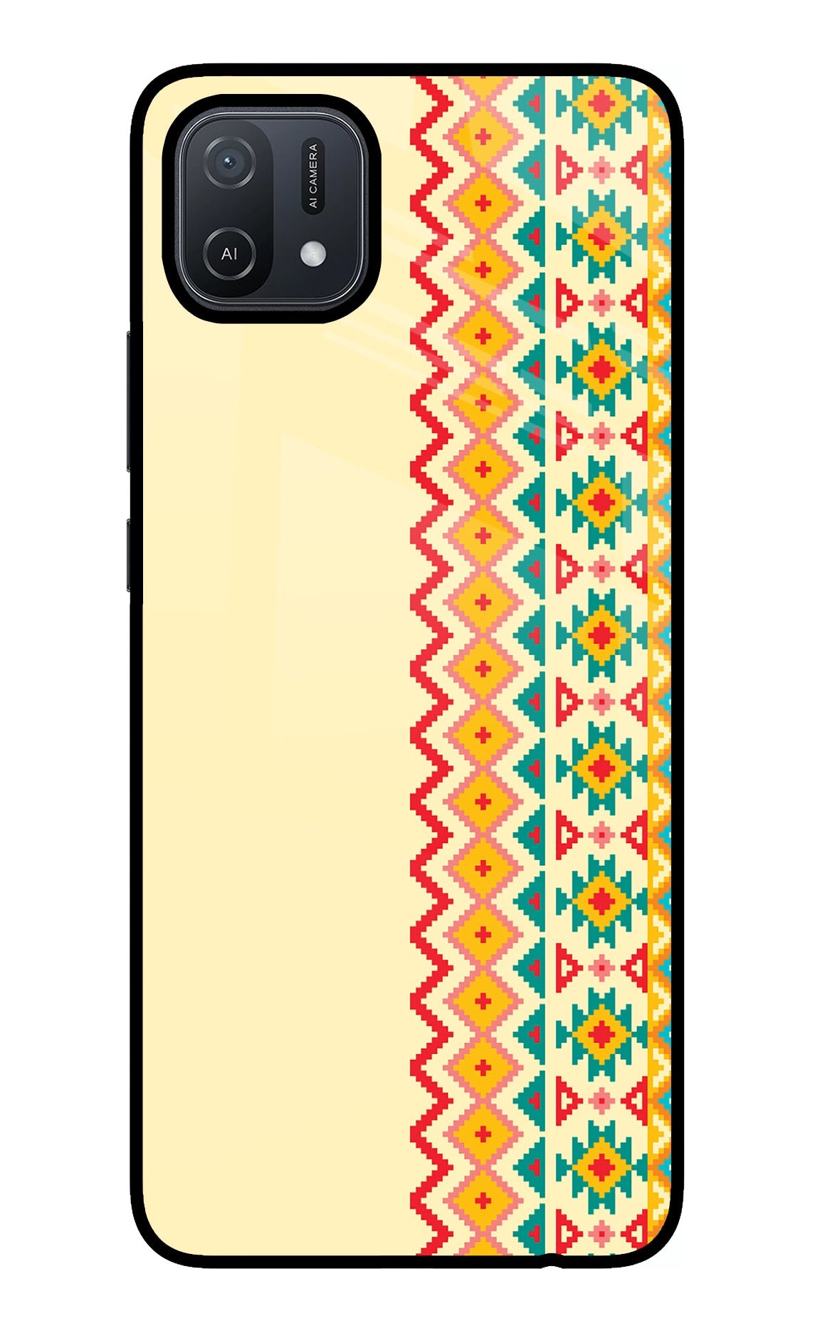 Ethnic Seamless Oppo A16 Glass Case