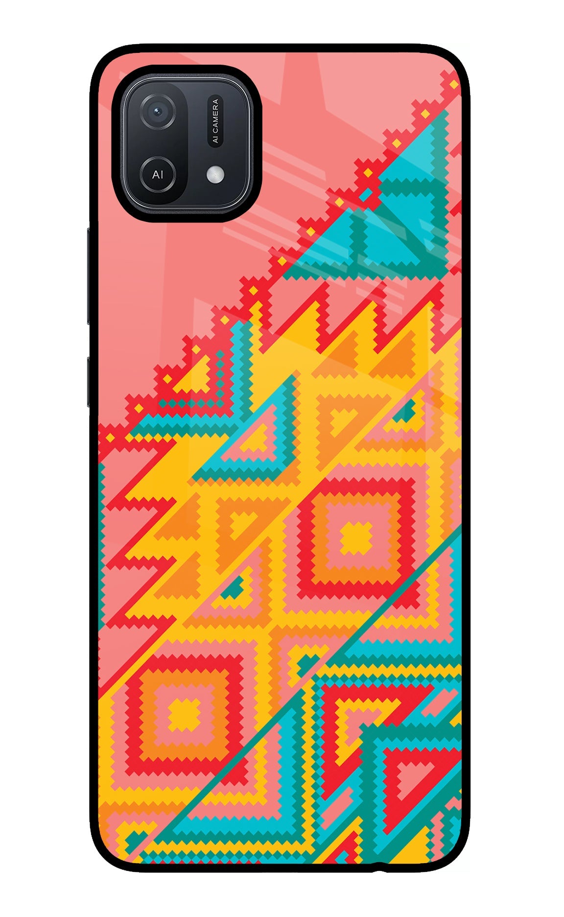 Aztec Tribal Oppo A16 Back Cover