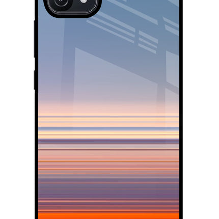 Morning Colors Oppo A16 Glass Case Back Cover by Casekaro