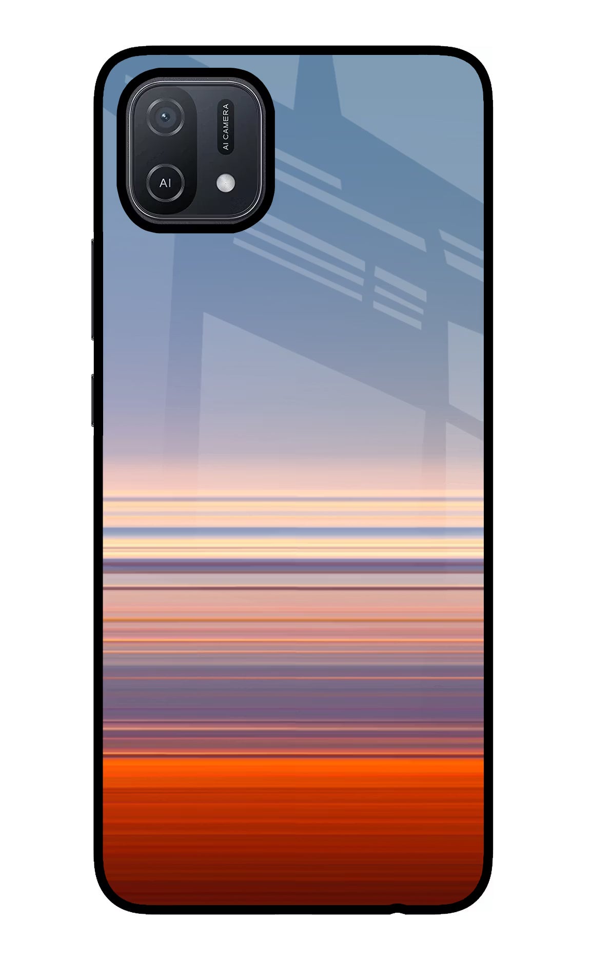 Morning Colors Oppo A16 Glass Case Back Cover by Casekaro