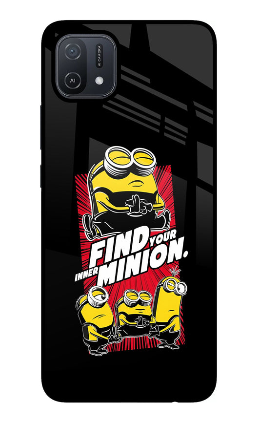 Find your inner Minion Oppo A16 Glass Case