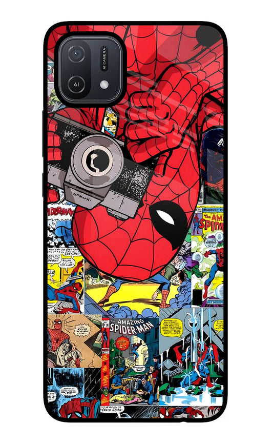 Spider Man Oppo A16 Glass Case