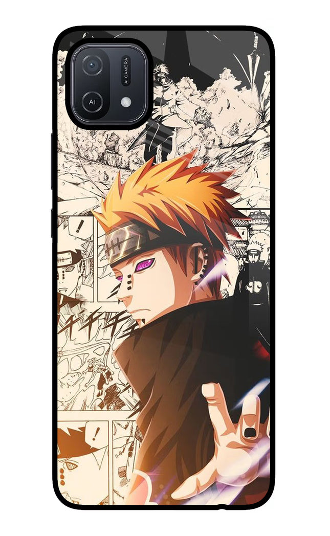 Pain Anime Oppo A16 Glass Case Back Cover by Casekaro