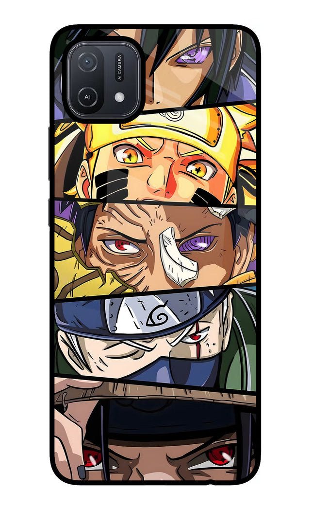Naruto Character Oppo A16 Glass Case Back Cover by Casekaro