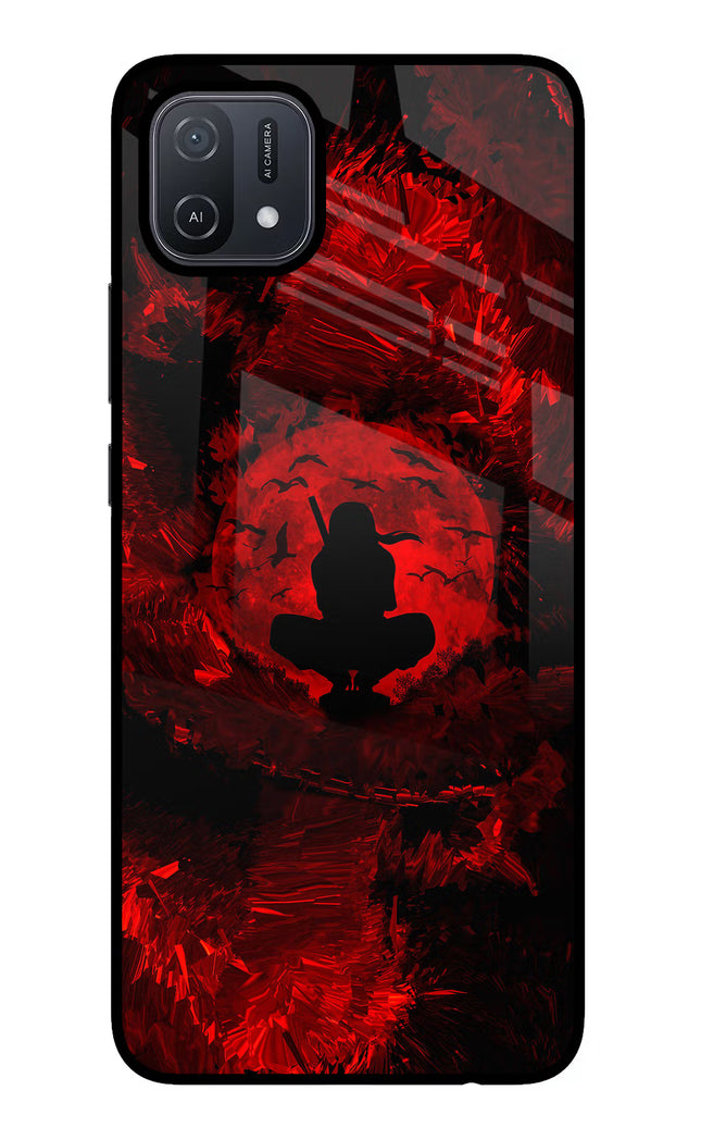 Itachi Uchiha Oppo A16 Glass Case Back Cover by Casekaro