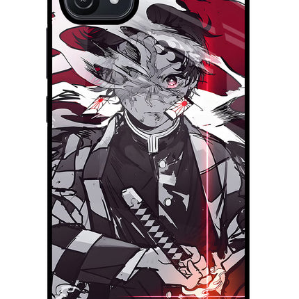 Demon Slayer Oppo A16 Glass Case Back Cover by Casekaro