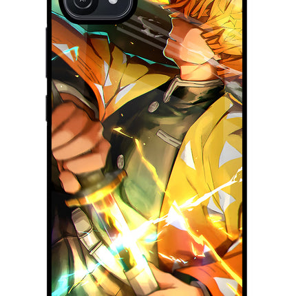 Demon Slayer Oppo A16 Glass Case Back Cover by Casekaro