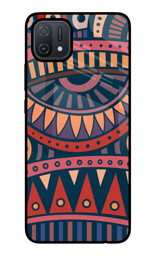 African Culture Design Oppo A16 Glass Case