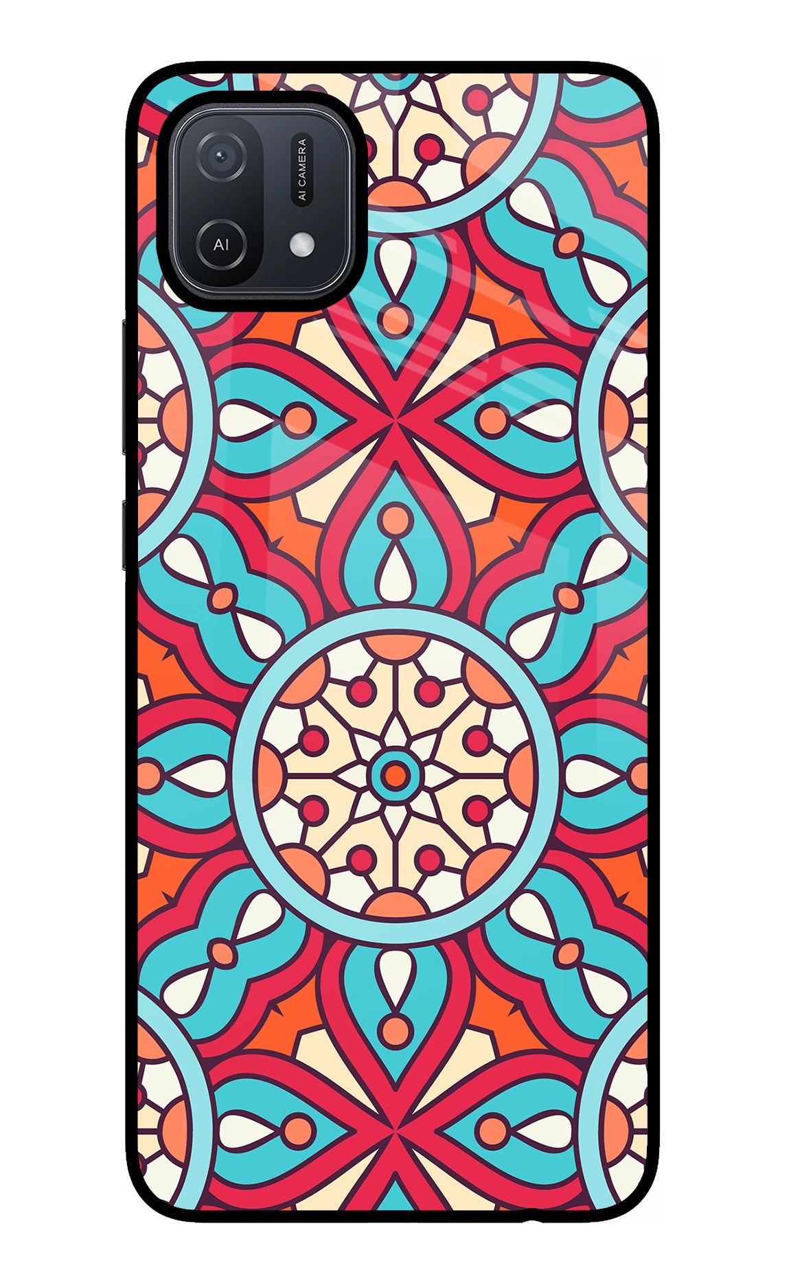 Mandala Geometric Oppo A16 Back Cover