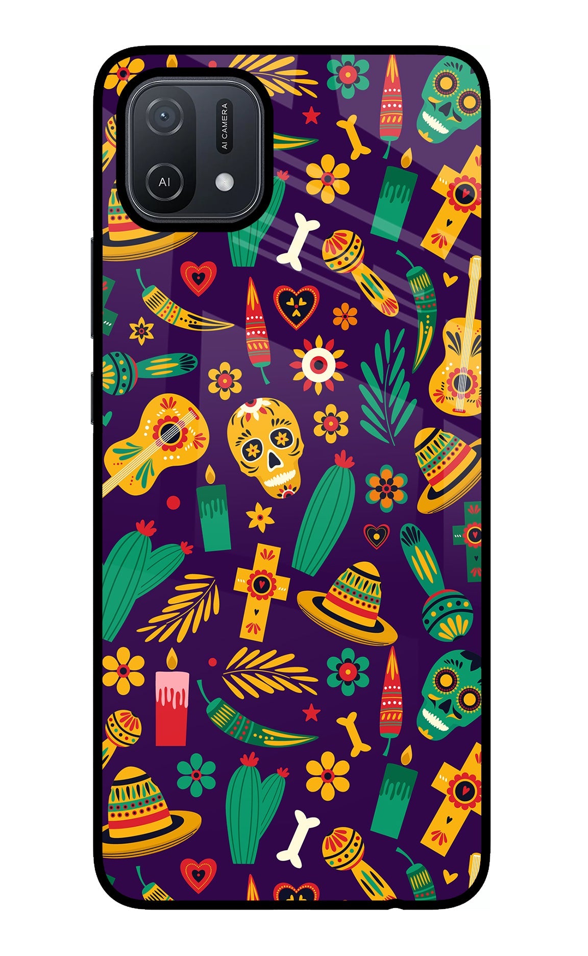 Mexican Artwork Oppo A16 Back Cover