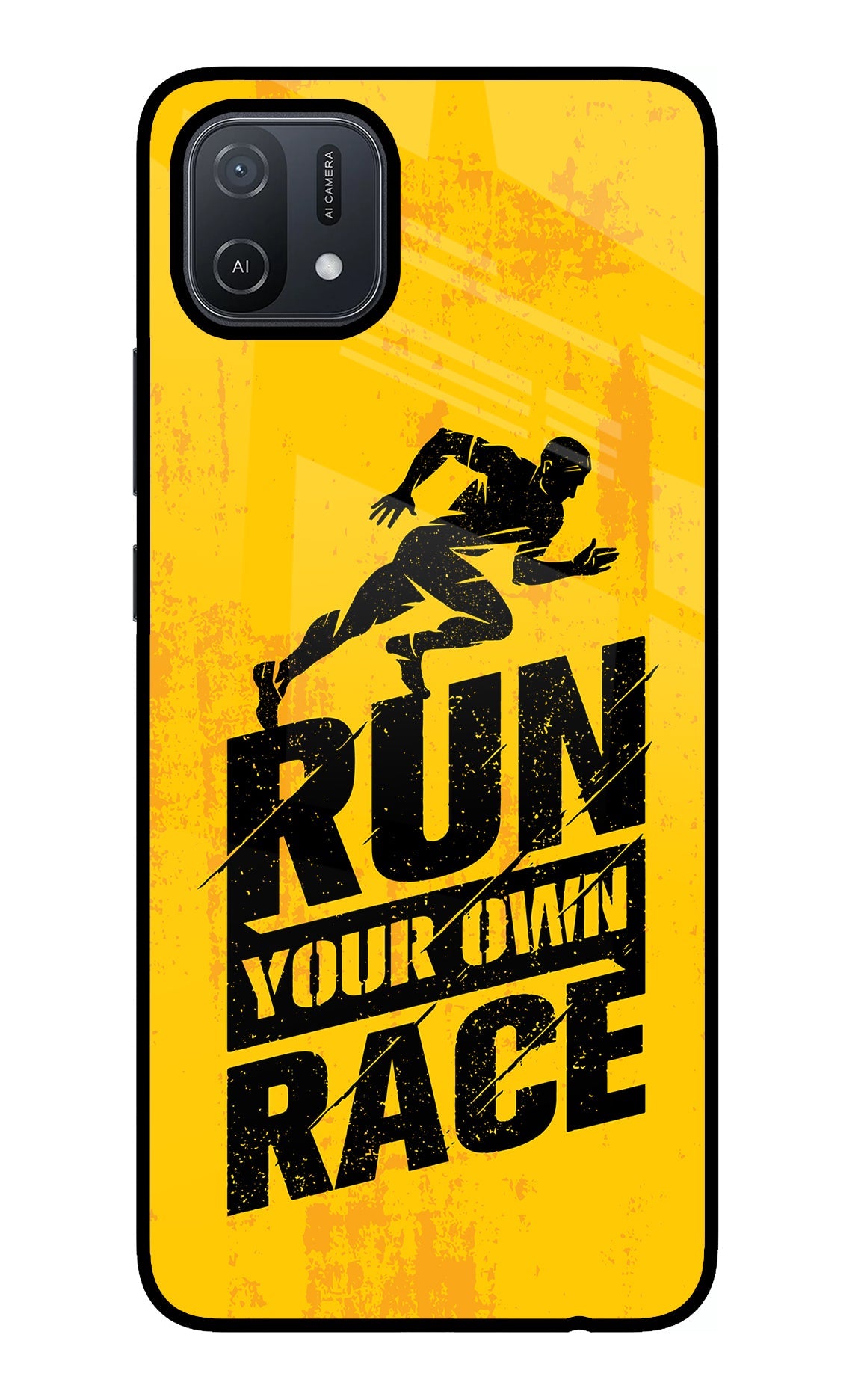 Run Your Own Race Oppo A16 Back Cover