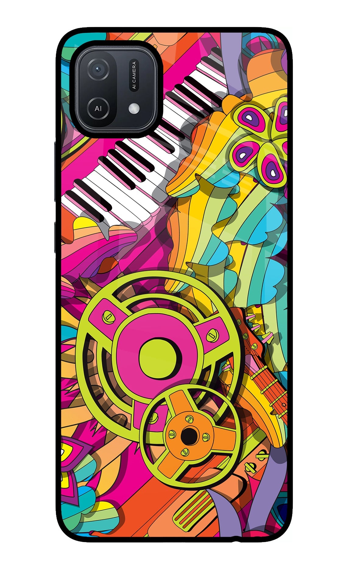 Music Doodle Oppo A16 Glass Case