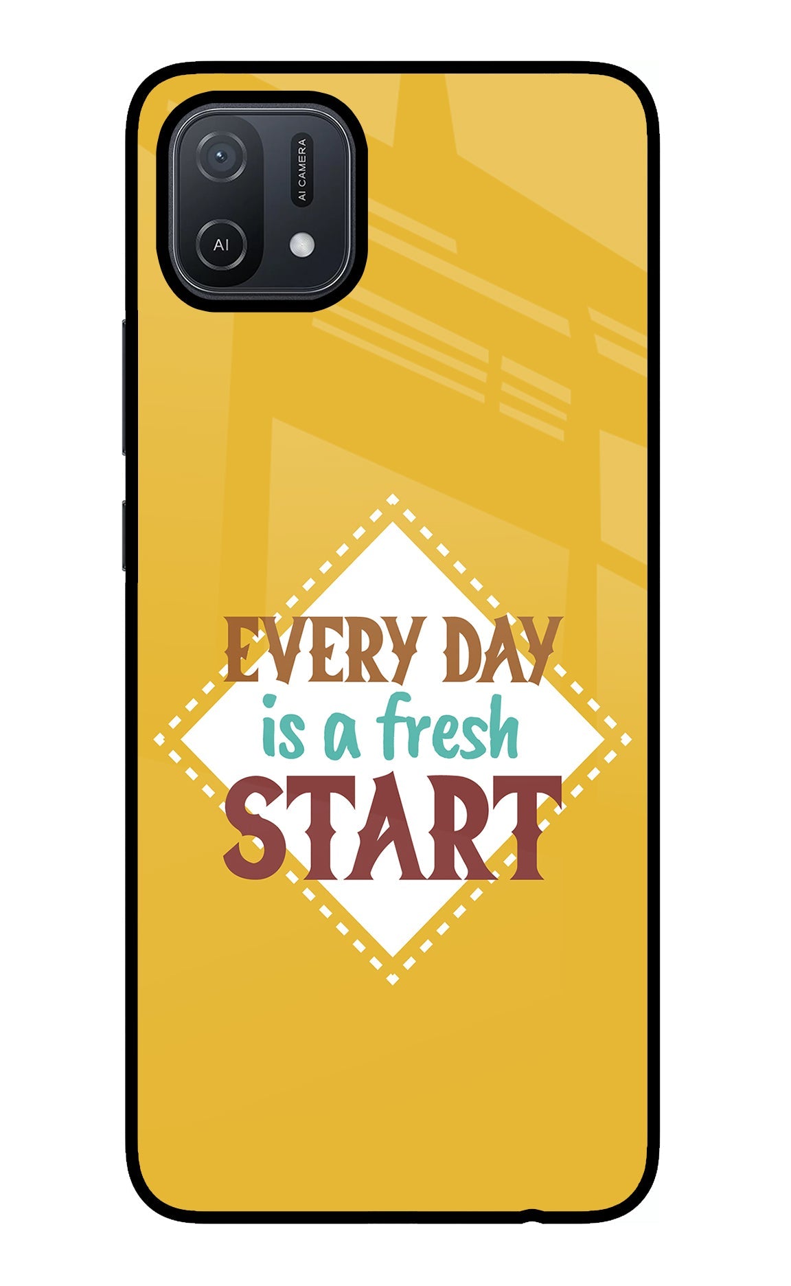 Every day is a Fresh Start Oppo A16 Back Cover