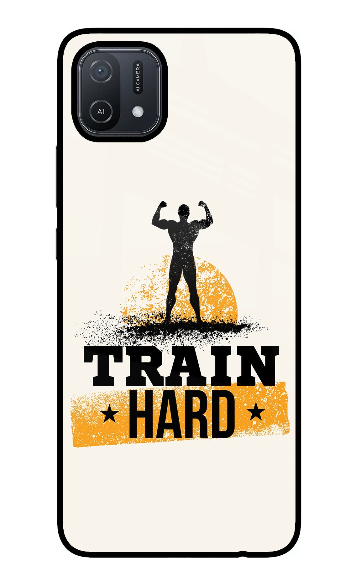 Train Hard Oppo A16 Back Cover