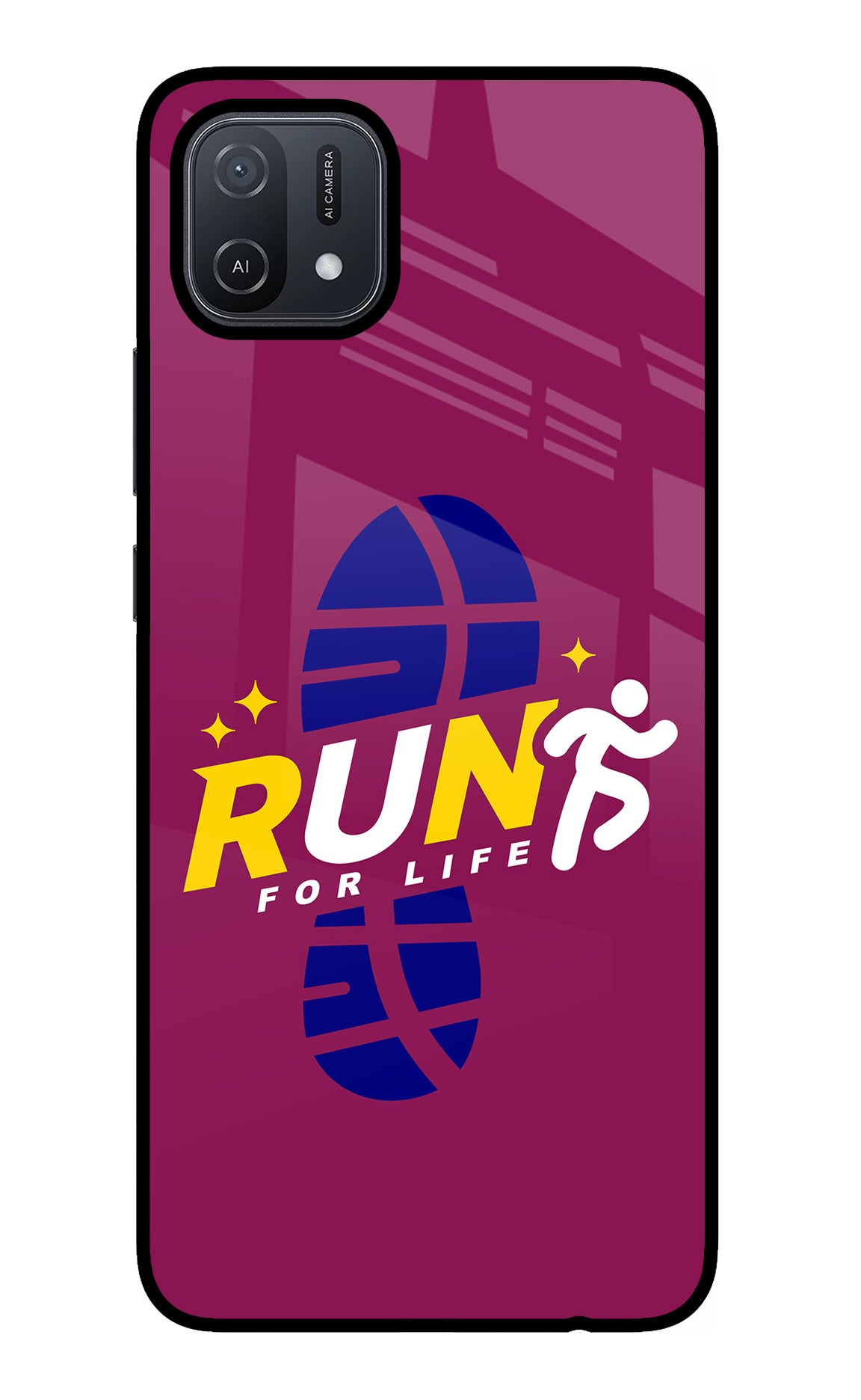 Run for Life Oppo A16 Back Cover