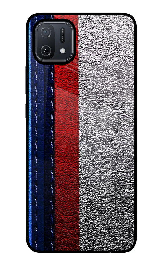 BMW Stripes Oppo A16 Glass Case